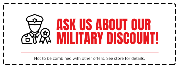 Ask Us About Our Military Discount